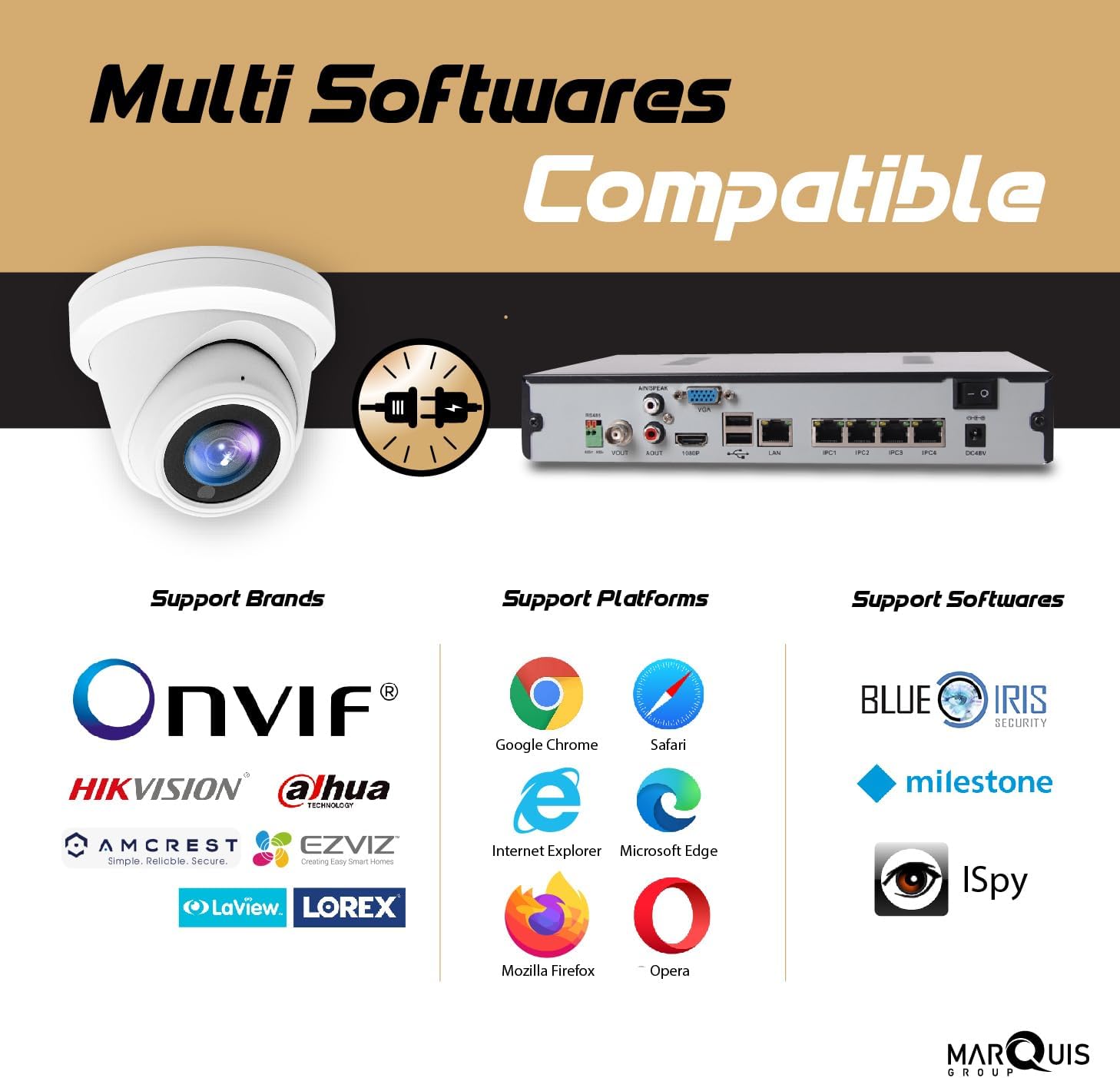 Hikvision/Uniview Compatible IP Turret Camera (8MP)- IPC-YT80