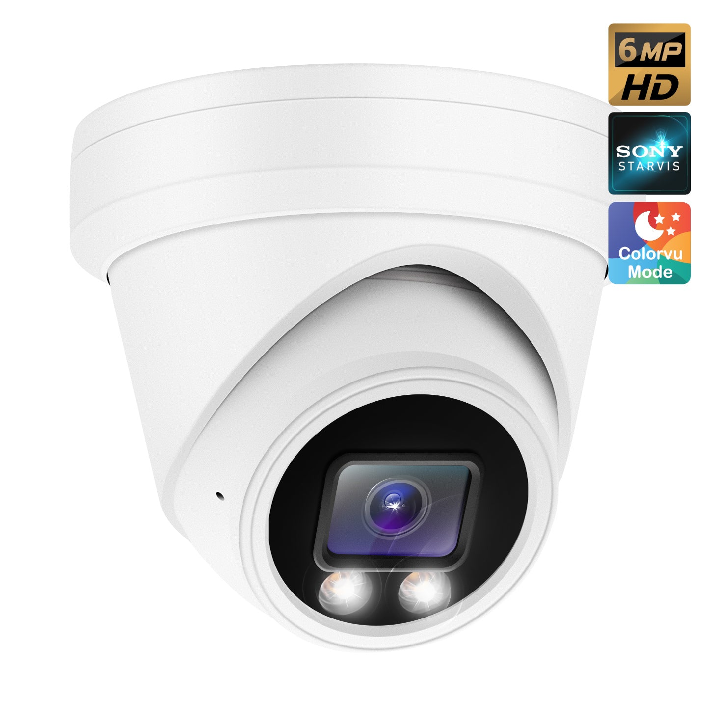 Hikvision/Uniview Compatible IP Turret Camera (6MP)- IPC-YT624