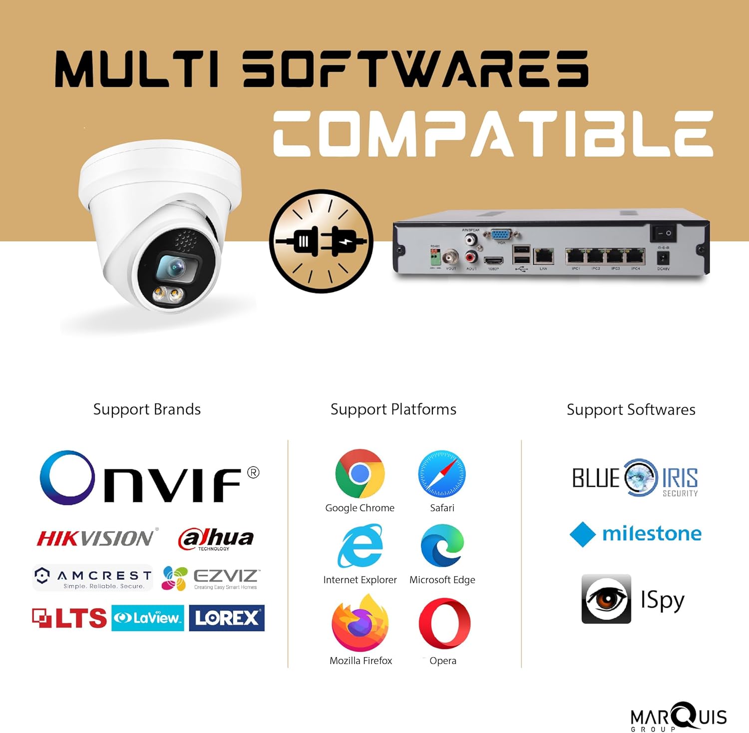 Hikvision/Uniview Compatible IP Turret Camera (8MP)- IPC-DL824