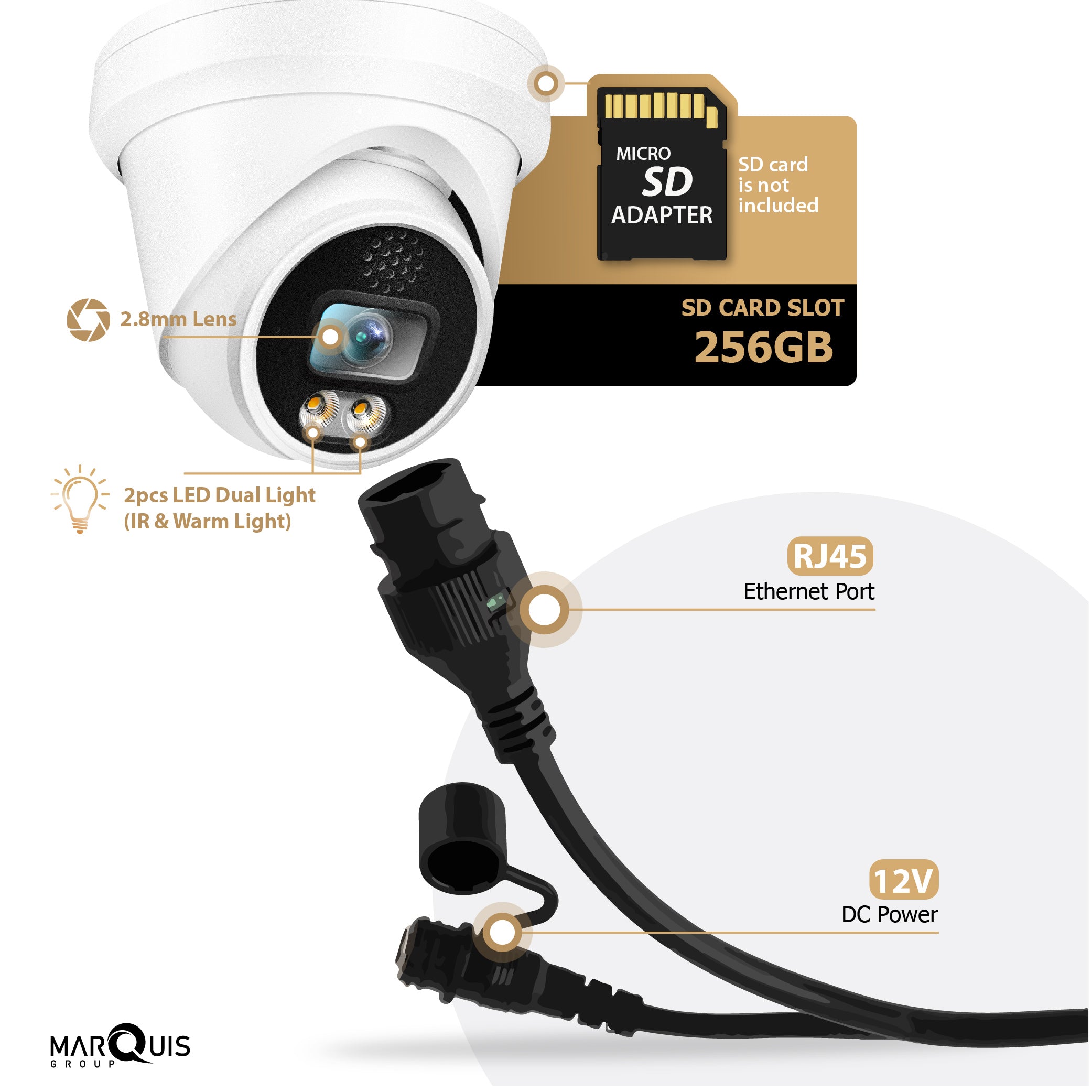 Hikvision/Uniview Compatible IP Turret Camera (6MP)- IPC-DL624