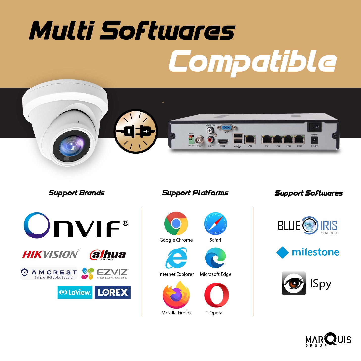 Hikvision/Uniview Compatible IP Turret Camera (4MP)- IPC-YT40